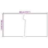 Balcony Screen Black 300x100 cm Poly Rattan 156297