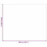 Outdoor Rug Geometric ARAKIL Grey and White 300 x 250 cm 42003468