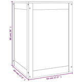 Laundry Box Honey Brown 44x44x66 cm Solid Wood Pine 823567