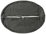 Cushion with Pillow HEERLEN 6 pcs Dark Grey Velvet 929666