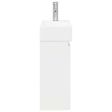 Bathroom Vanity Unit with Tap High Gloss White 889455