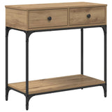 Console Table Artisan oak 75 x 34.5 x 75 cm Engineered wood 871297