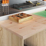 Garage Storage Cabinet Sonoma Oak 40x51x85 cm Solid Wood Pine 860537