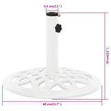 Umbrella Base White 40x40x32 cm Cast Iron 317766