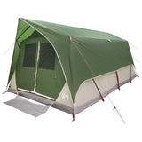 Tunnel Tent with Roof Green 10-Person Polyester and Steel 42028661