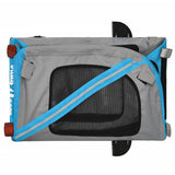 Pet Bike Trailer Blue and Grey Oxford Fabric and Iron 93876