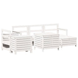 Garden Sofa Set White Solid pine wood Modular Garden Sofa Set 3250549