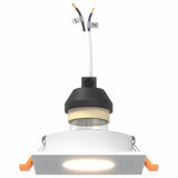 Spotlights with Spotlights 12 pcs White 9 x 9 x cm Aluminium 4108150