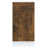 Kitchen Base Cabinet Porto Smoked Oak Engineered Wood 853952