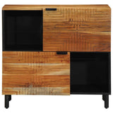 Sideboard with Door Natural 80 x 33.5 x 75 cm Solid Acacia Wood 4017783