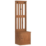 ZNTS Hall Tree SANDENS 45x40x159.5 cm Solid Wood Pine 4010484