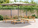 Pallet Sofa Set Natural wood Solid Acacia wood Large Modular 3209303