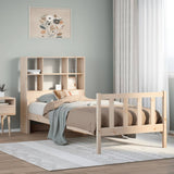 Bookcase Bed without Mattress 100x200 cm Solid Wood Pine 3322129