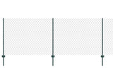 Chain Link Fence with Post 10 x 1.2 m PVC-Coated Steel 3336233