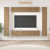 TV Cabinet Set 10 pcs Artisan Oak Engineered Wood 3393152
