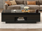 LED Lift-Top Coffee High Gloss Centre Table with 2 drawers & LED lights, Lifting Sofa Side N605P439616S