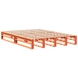 Bed Frame without Mattress Wax Brown 120x200 cm Solid Wood Pine 3306494