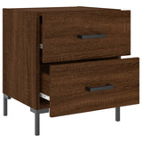 Bedside Cabinets 2 pcs Brown Oak 40x35x47.5 cm Engineered Wood 827323