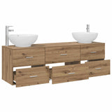 Bathroom Furniture Set 3 pcs Artisan Oak 49.5 x 44.5 x 65 cm 3405898