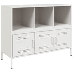 ZNTS Sideboard White 100.5x39x79 cm Steel 843095