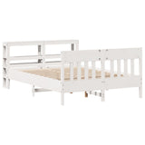 Bed Frame without Mattress White 160x200 cm Solid Wood Pine 3306259