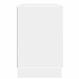 Desk High Gloss White 142.5 x 50 x 75 cm Engineered Wood 3414643