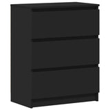801383 Sideboard Black 60x35x76 cm Engineered Wood