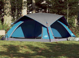 Camping Tent Cabin 4-Person Blue Waterproof 4009453