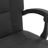 Reclining Office Chair Black Faux Leather 349800