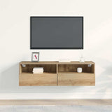 TV Wall Cabinet Artisan oak 100 x 30 x 30 cm Engineered Wood 862190