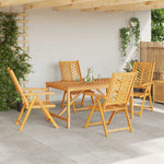 Garden Dining Set 5 pcs Brown 150 x 90 x 74 cm 3154123