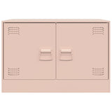 TV Cabinets 2 pcs Pink 67x39x44 cm Steel 841634
