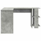 Corner Desk Concrete Grey 140 x 113.5 x 75 cm Engineered Wood 869557