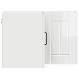 Wall Corner Cabinet LUCCA High Gloss White 57 x 57 x 40 cm 884959