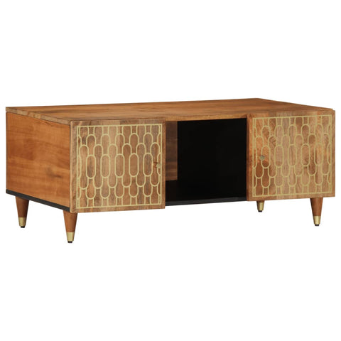 ZNTS Coffee Table 100x54x40 cm Solid Wood Mango 358296
