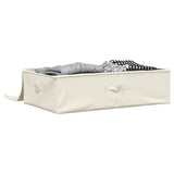 Storage Boxes 2 pcs Fabric 70x40x18 cm Cream 332908