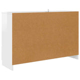 Sideboard High Gloss White 100 x 30 x 65.6 Engineered Wood 888791