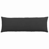 Sofa Pillows 2 pcs Black 120 x 40 cm Fabric 42013814