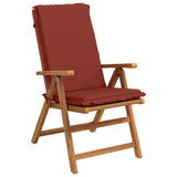 High Back Chair Cushion GEMERT 2 pcs 100% Polyester Red 945885