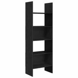 Book Cabinet Black Oak 60 x 35 x 180 cm Engineered Wood 875023