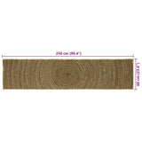 Area Rug Black 60 x 250 cm Jute 42010732
