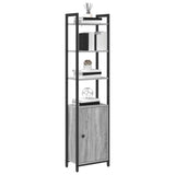 Book Cabinet Grey Sonoma 40 x 24 x 161 cm Engineered Wood 883853