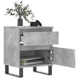 ZNTS Bedside Cabinet Concrete Grey 40x35x50 cm Engineered Wood 830692