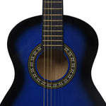 ZNTS Classical Guitar for Beginner and Kid with Bag Blue 1/2 34" 3055603