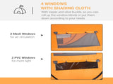 4-5 Person Pop-up Camping Tent Family Tent w/ 2 Mesh Windows & PVC Windows Portable Carry Bag for T3398P348706