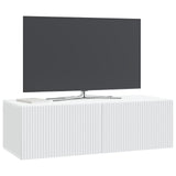 Wall-Mounted TV Cabinet White 98 x 41 x 30 cm Engineered Wood 898525