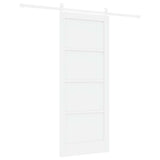 Sliding Door ORKDAL White 83 x 202 cm Solid Pine Wood 3445587