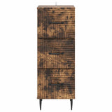 Drawer Cabinet Smoked Oak 33 x 34.5 x 89.5 cm Engineered Wood 894850