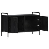 TV Cabinet 79.5 x 33 x 50 cm Black Oak Engineered Wood 8013728