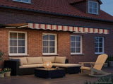 Manual Awning Frame with LEDs 3 x 2 m Polyester with PU coating 3420751